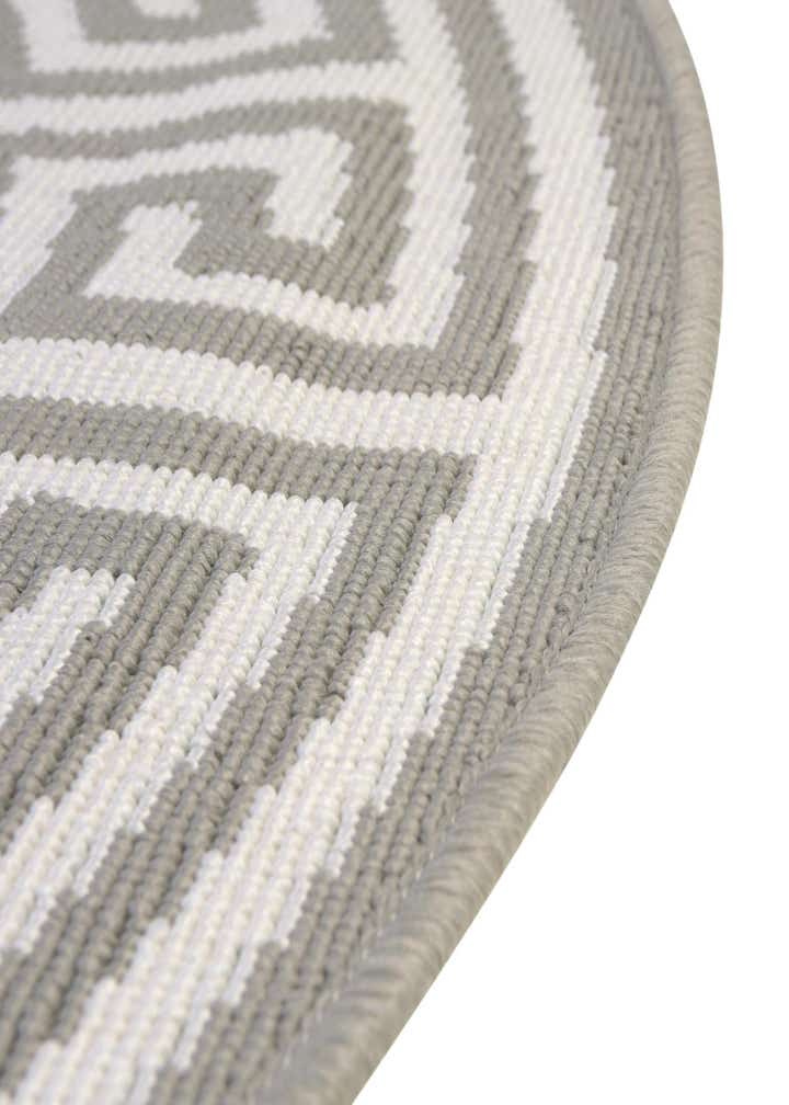 4' x 4' Easy-Clean Coastal Indoor / Outdoor Round Rug