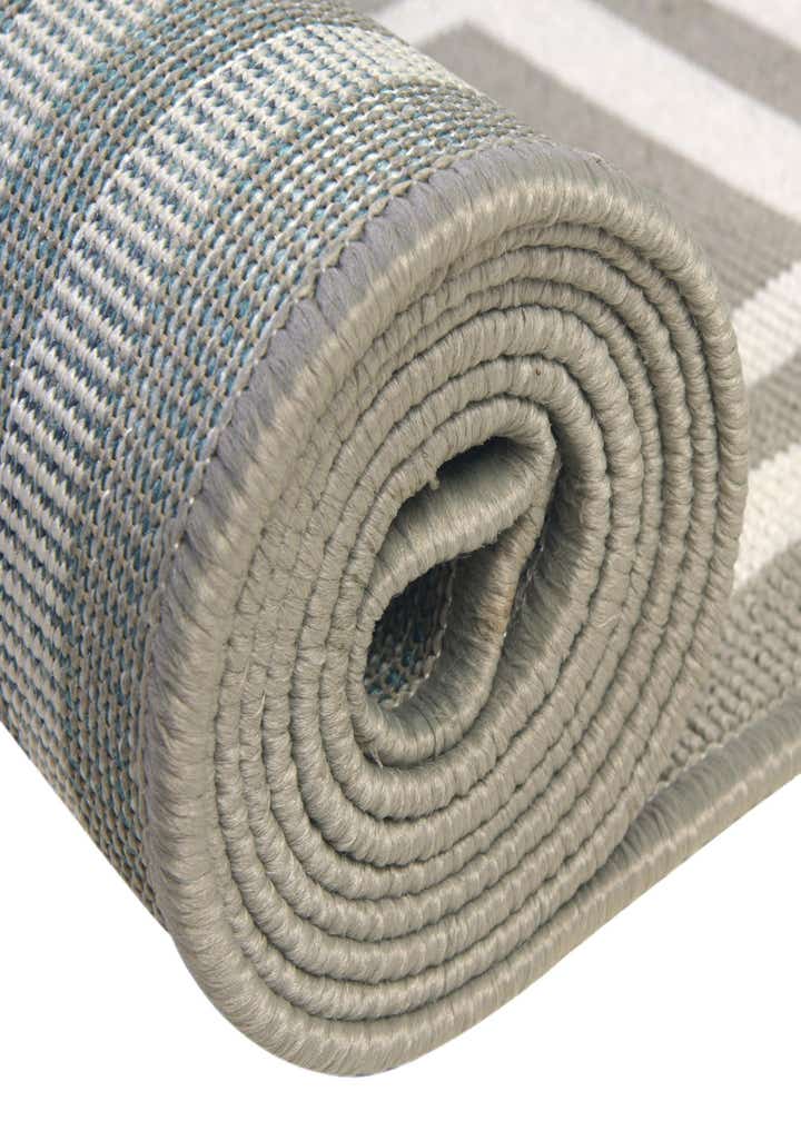 4' x 4' Easy-Clean Coastal Indoor / Outdoor Round Rug