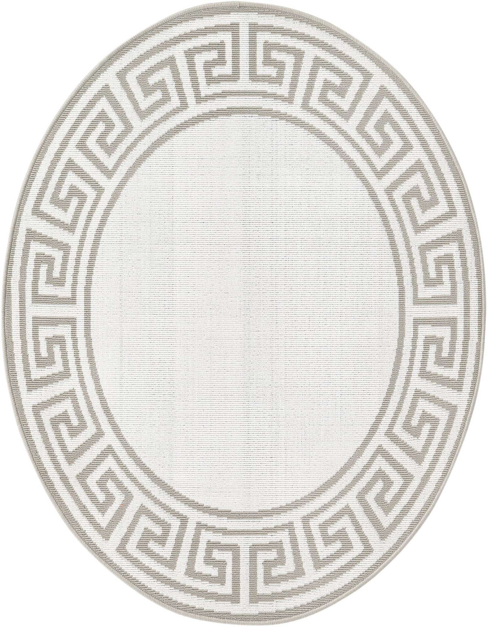 4' x 4' Easy-Clean Coastal Indoor / Outdoor Round Rug