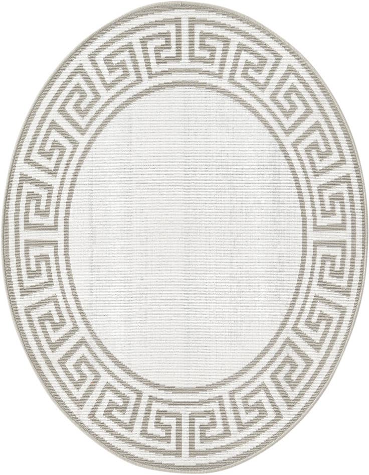 Detail image of 4' x 4' Easy-Clean Coastal Indoor / Outdoor Round Rug