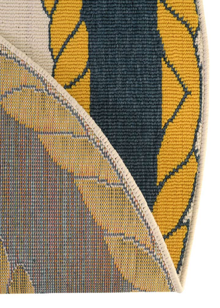 7' x 7' Easy-Clean Coastal Indoor / Outdoor Round Rug