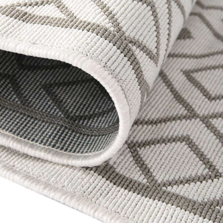 4' x 4' Easy-Clean Lattice Indoor / Outdoor Round Rug