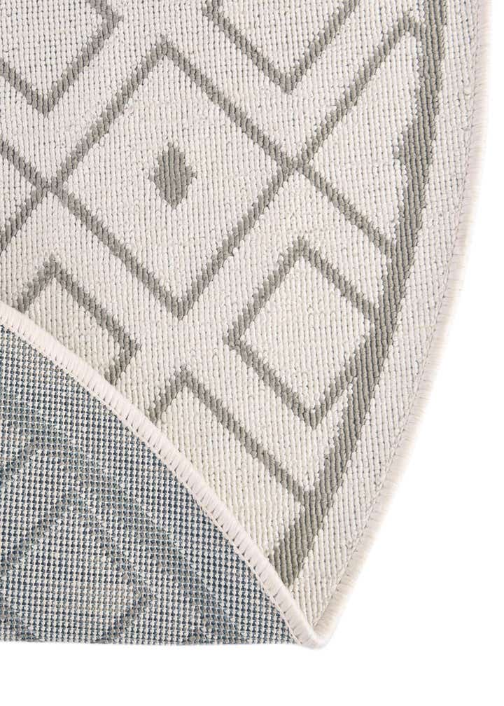 4' x 4' Easy-Clean Lattice Indoor / Outdoor Round Rug