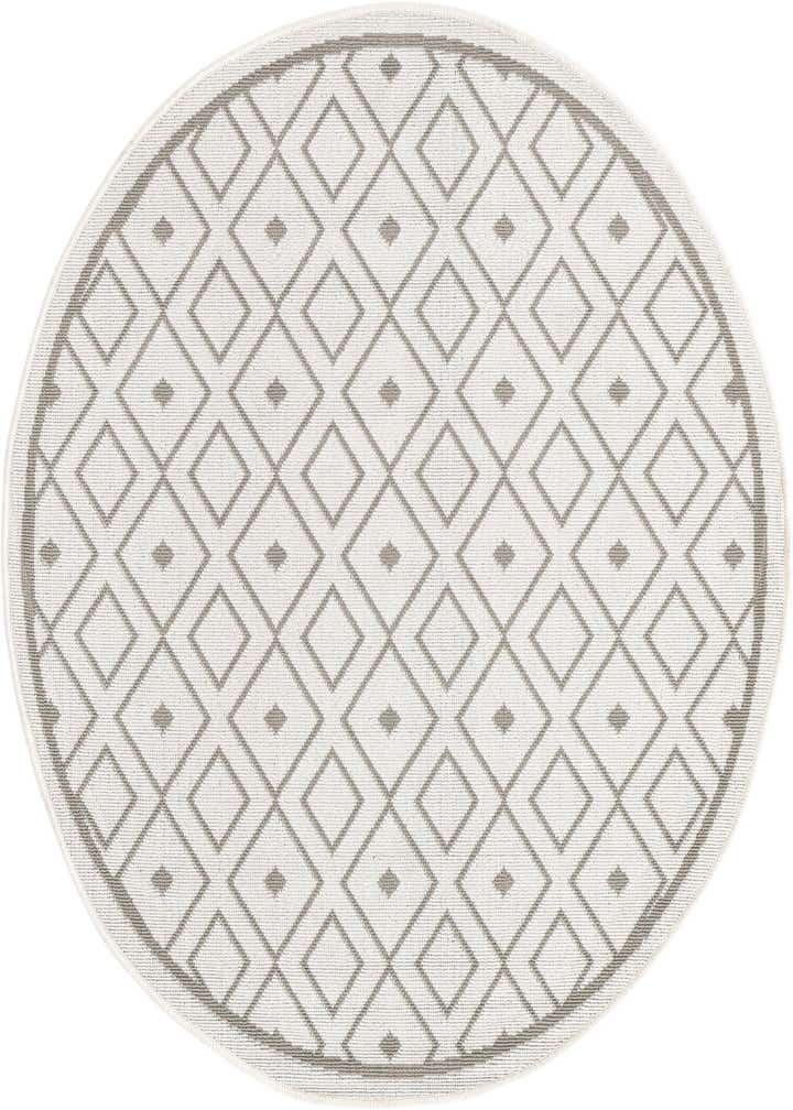 4' x 4' Easy-Clean Lattice Indoor / Outdoor Round Rug