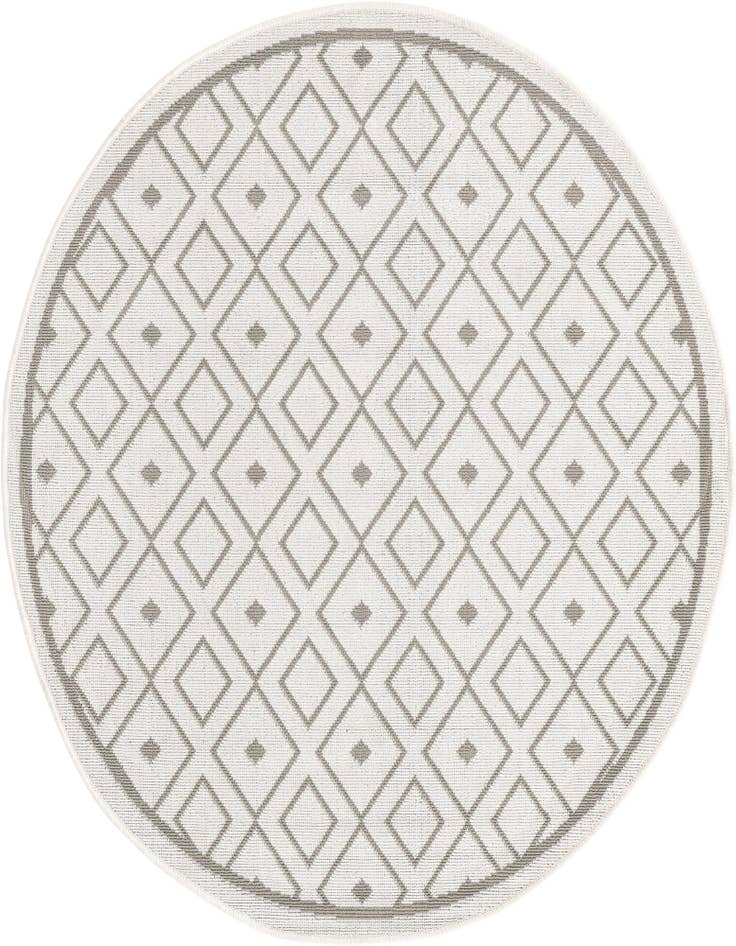 Detail image of 4' x 4' Easy-Clean Lattice Indoor / Outdoor Round Rug