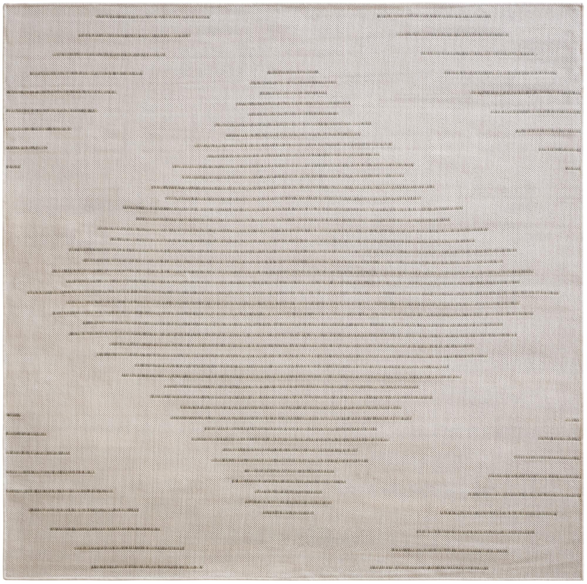 6' x 6'  Washable Modern Indoor / Outdoor Round Rug