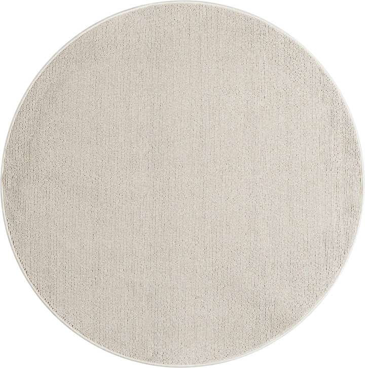 5' 3 x 5' 3 Easy-Clean Solid Indoor / Outdoor Round Rug