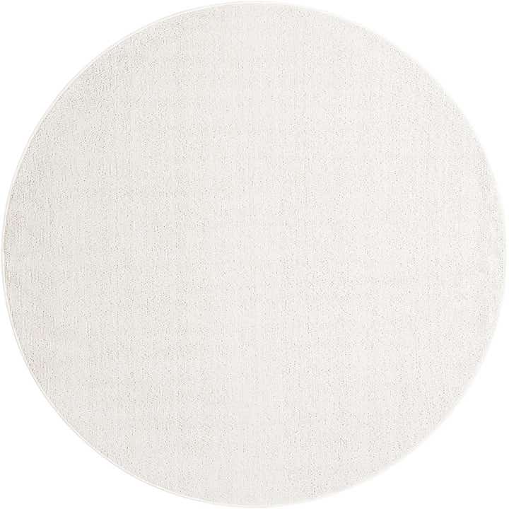 7' 10 x 7' 10 Easy-Clean Solid Indoor / Outdoor Round Rug