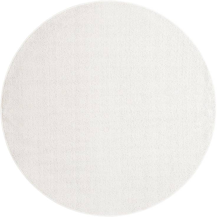 Detail image of 7' 10 x 7' 10 Easy-Clean Solid Indoor / Outdoor Round Rug