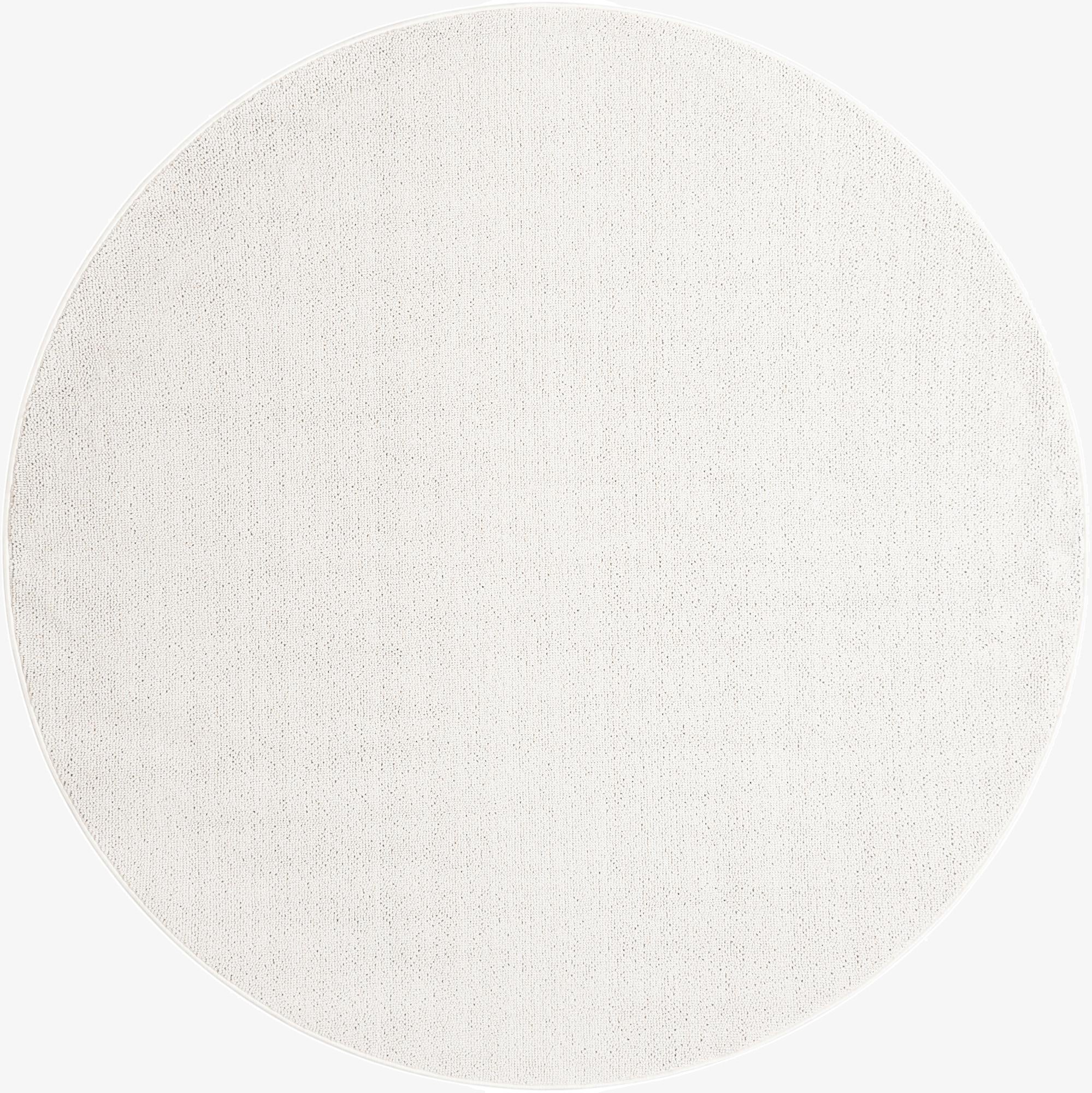 7' 10 x 7' 10  Washable Solid Indoor / Outdoor Round Rug
