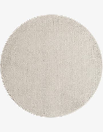 5' 3 x 5' 3 Easy-Clean Solid Indoor / Outdoor Round Rug