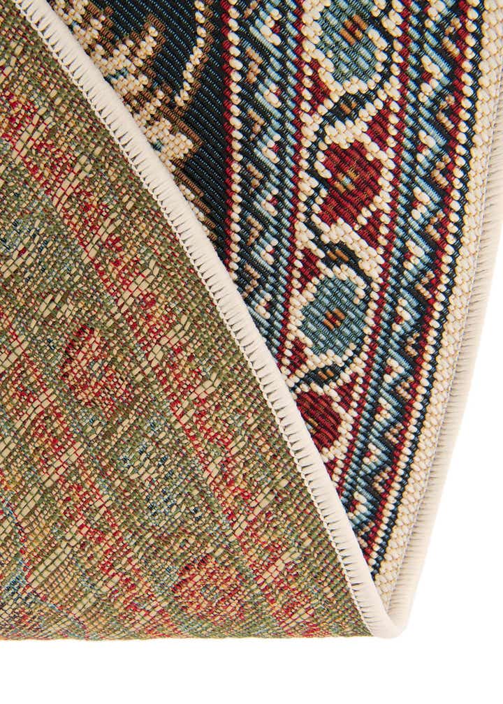3' 3 x 3' 3 Easy-Clean Traditional Indoor / Outdoor Round Rug