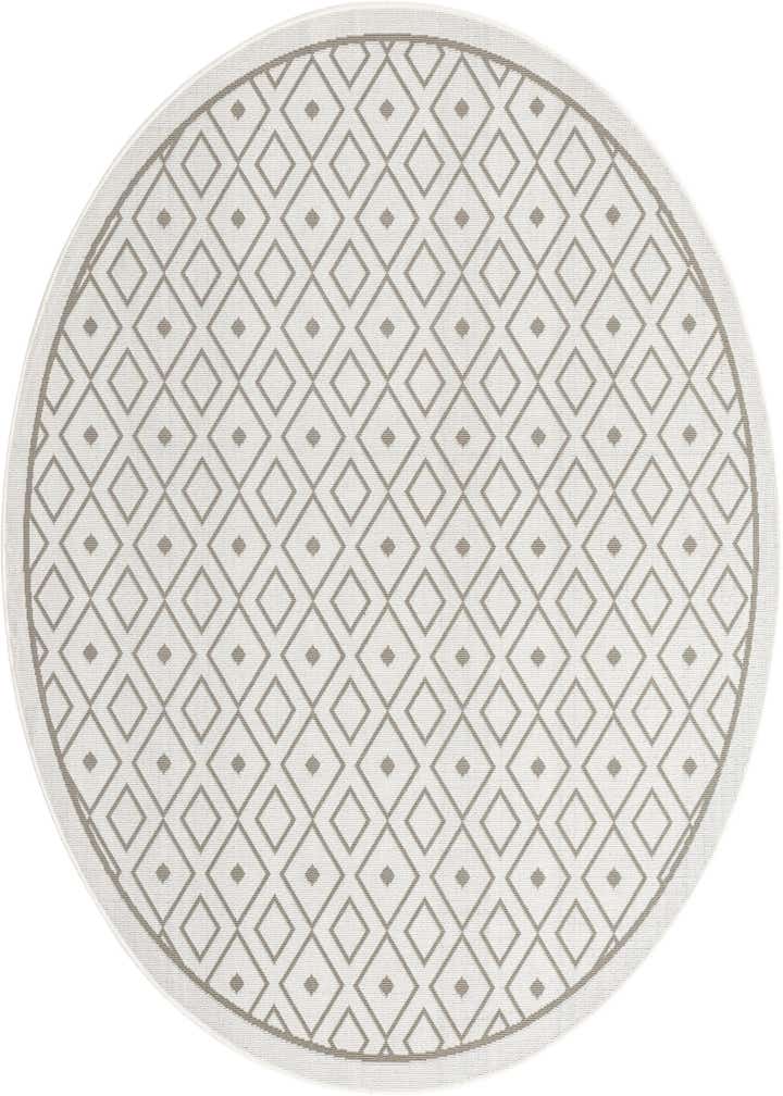 7' x 7' Easy-Clean Trellis Indoor / Outdoor Round Rug