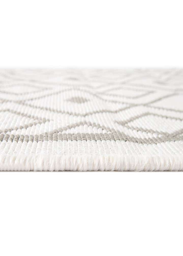 4' x 4' Easy-Clean Trellis Indoor / Outdoor Round Rug
