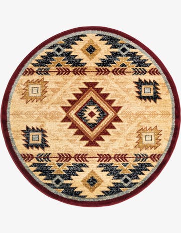 4' x 4' Pioneer Round Rug
