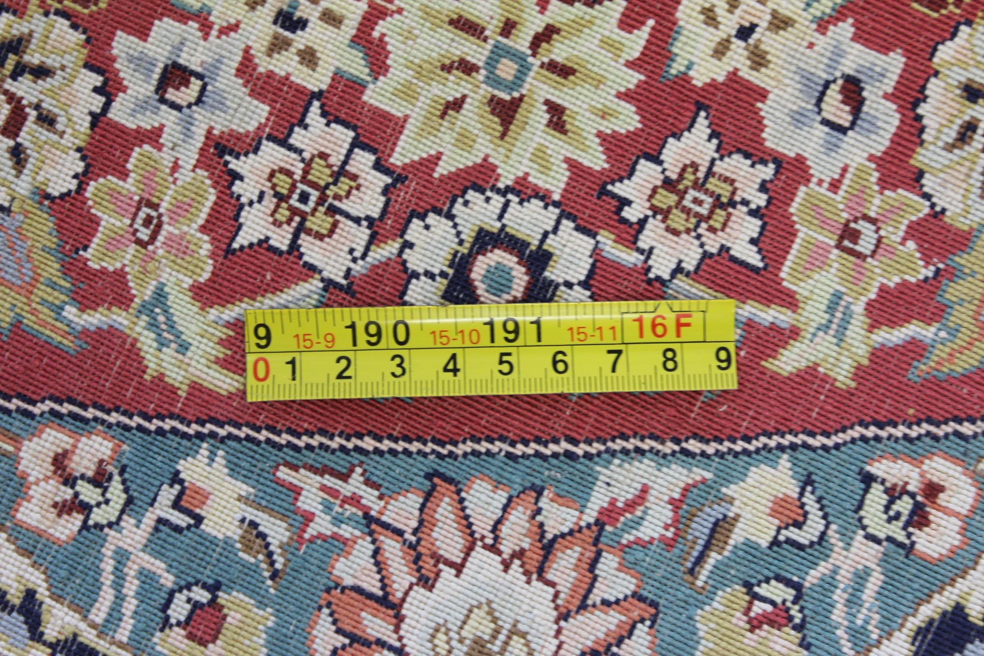 8' 2 x 8' 2 Hand Knotted Qom Persian Round Rug