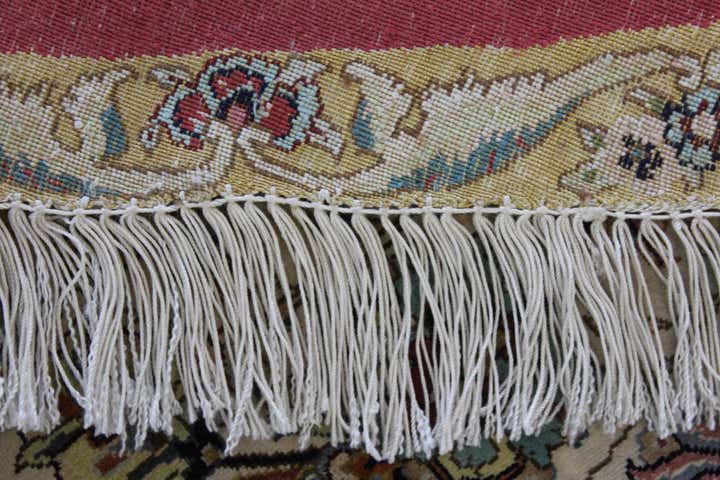 8' 2 x 8' 2 Hand Knotted Qom Persian Round Rug