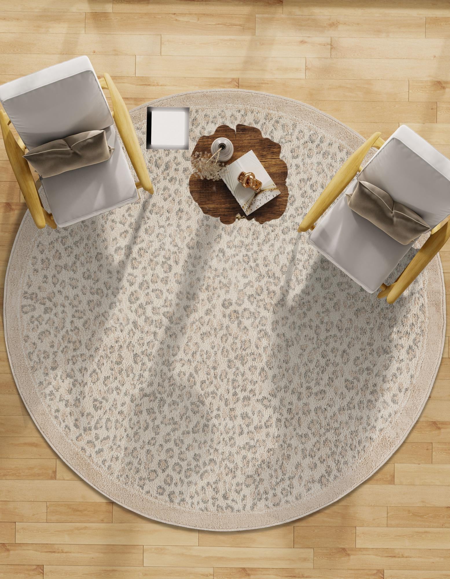 3' x 3' Safari Round Rug