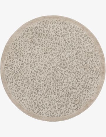 Ivory Safari Round Rug