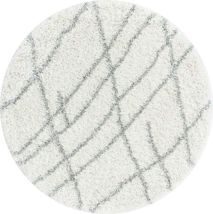 6' x 6' Soft Touch Shag Round Rug