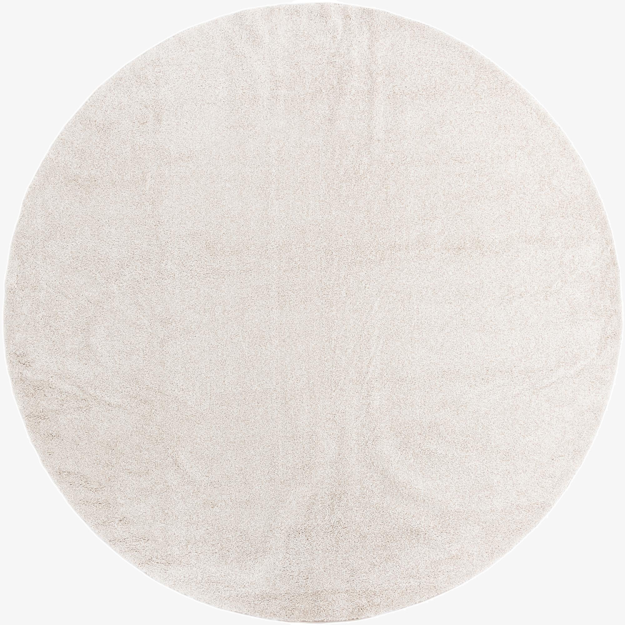 365cm x 365cm Solid Frieze Round Alfombra