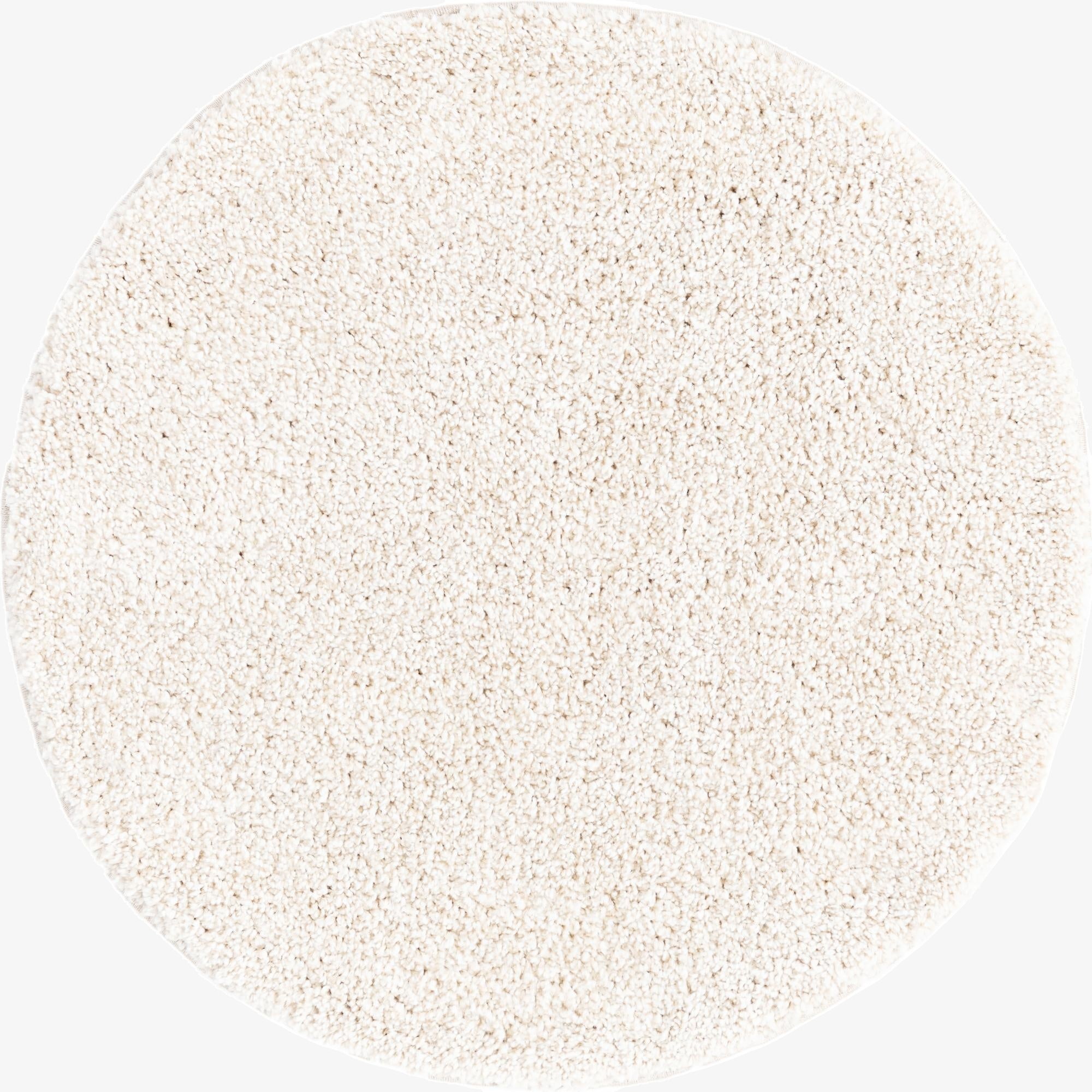 Primary image 3' 3 x 3' 3 Solid Frieze Round Rug