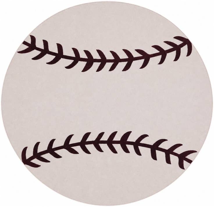Detail image of 10' x 10' Sports Washable Round Rug