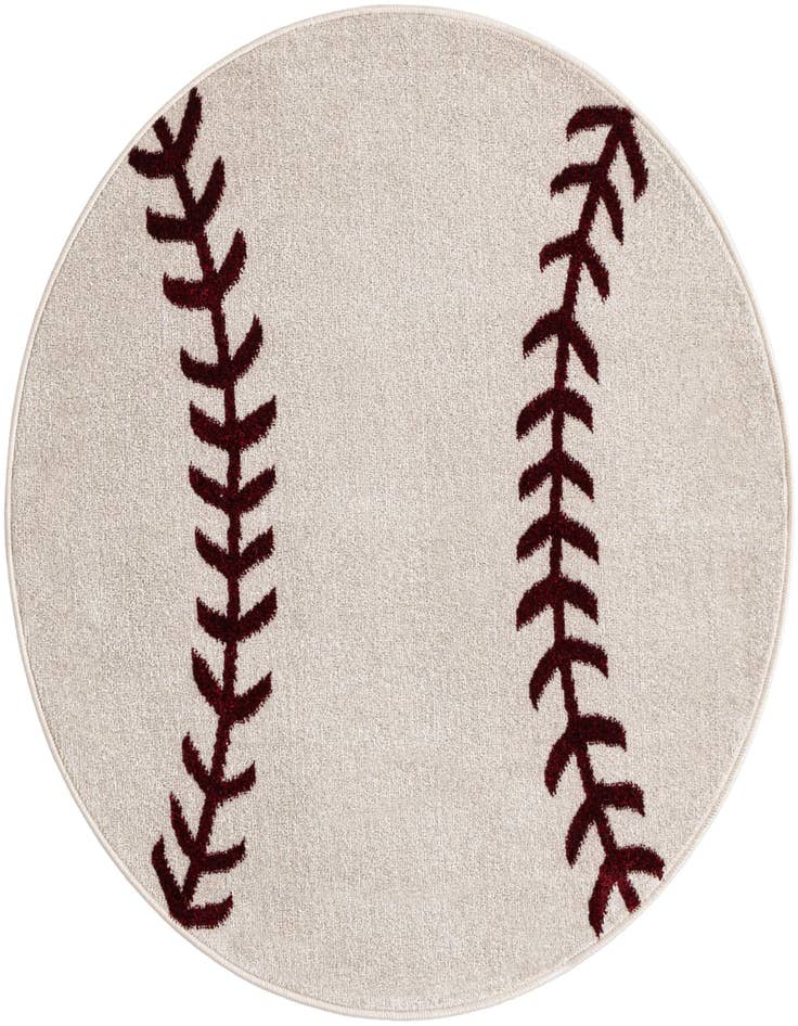 Detail image of 3' 3 x 3' 3 Sports Washable Round Rug