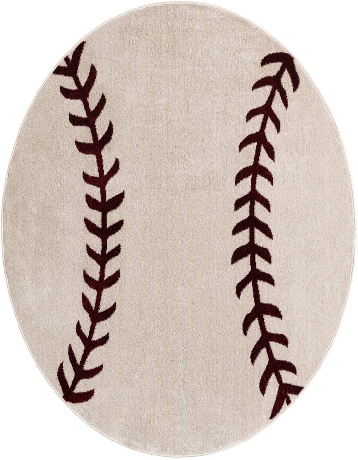 Detail image of 5' 3 x 5' 3 Sports Washable Round Rug