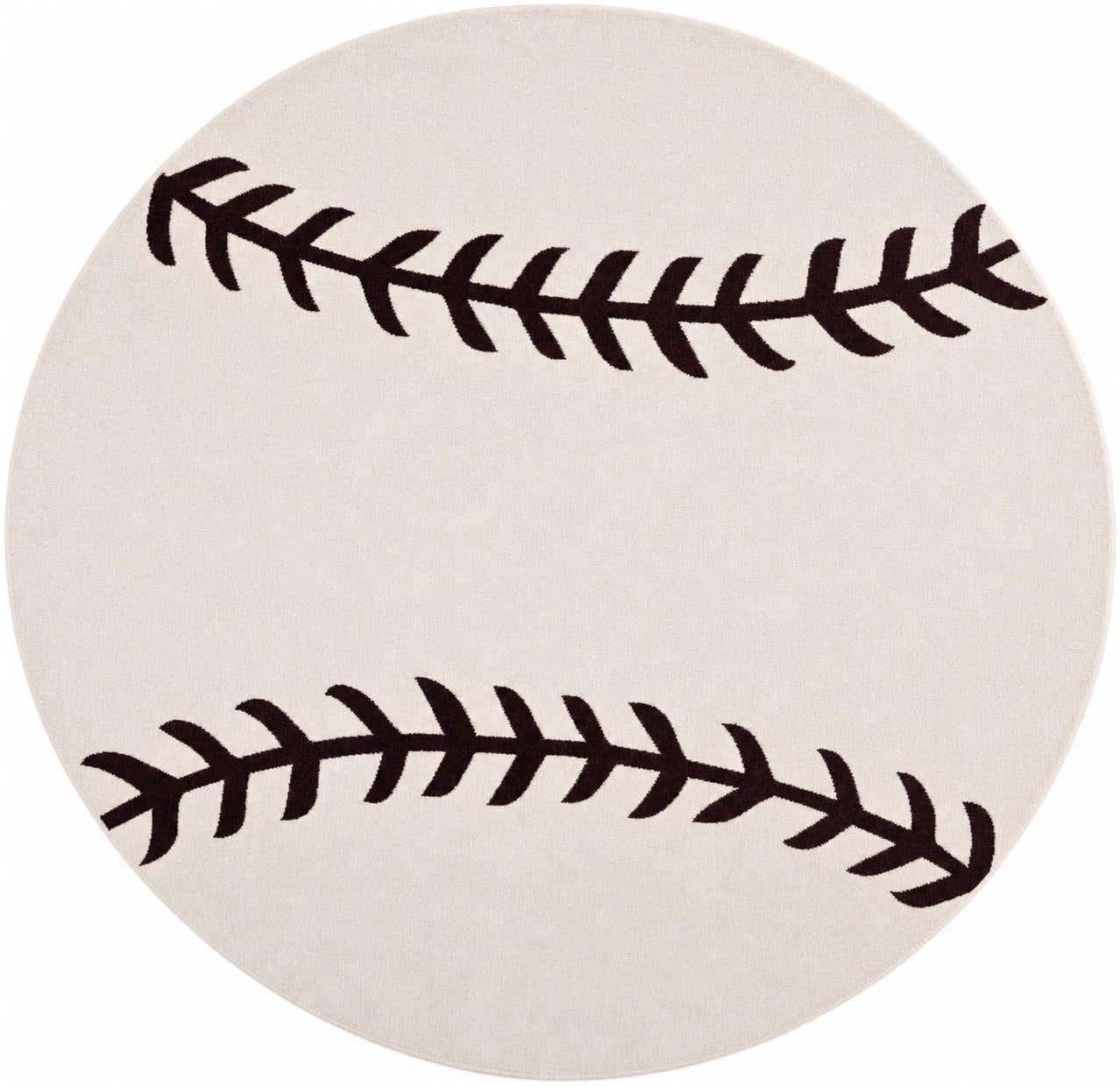 7' 10 x 7' 10 Sports Washable Round Rug