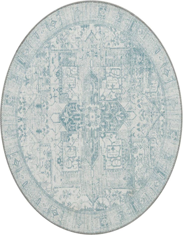 Detail image of 3' 6 x 3' 6 Washable Timeless Round Rug