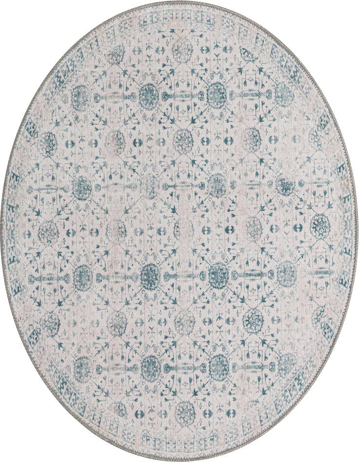 Detail image of 3' 6 x 3' 6 Washable Timeless Round Rug