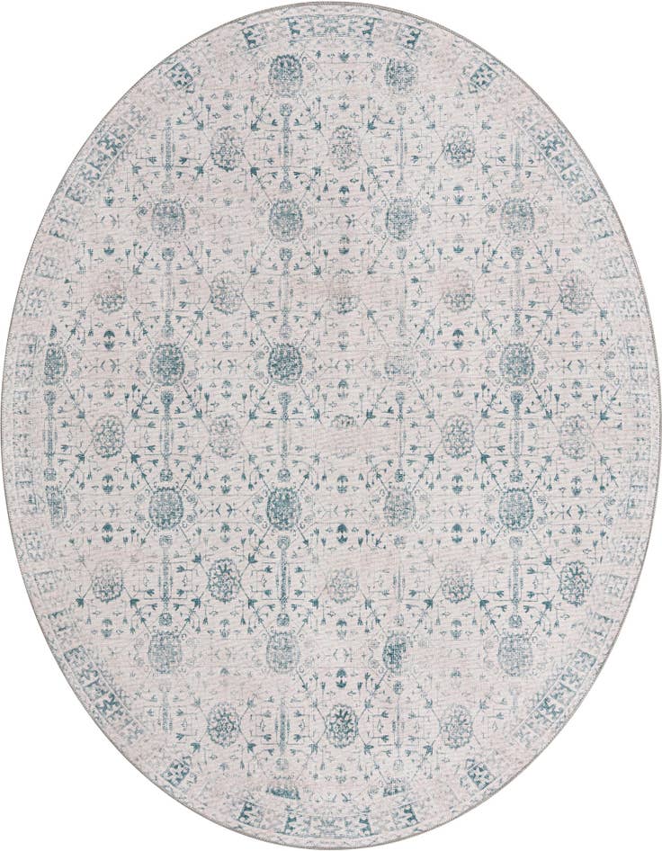 Detail image of 7' 6 x 7' 6 Washable Timeless Round Rug