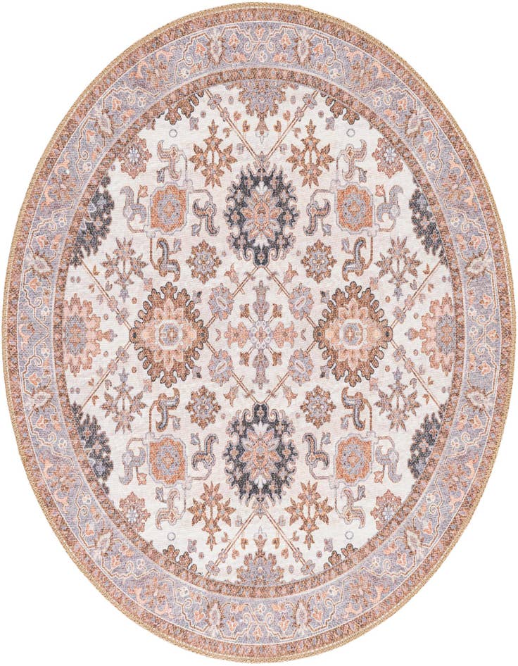 Detail image of 3' 6 x 3' 6 Washable Timeless Round Rug