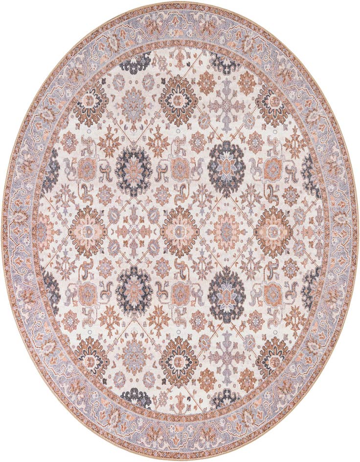 Detail image of 7' 10 x 7' 10 Washable Timeless Round Rug