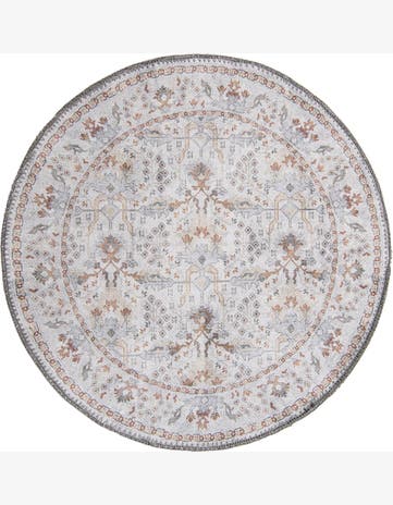 2' x 2' Washable Timeless Round Rug