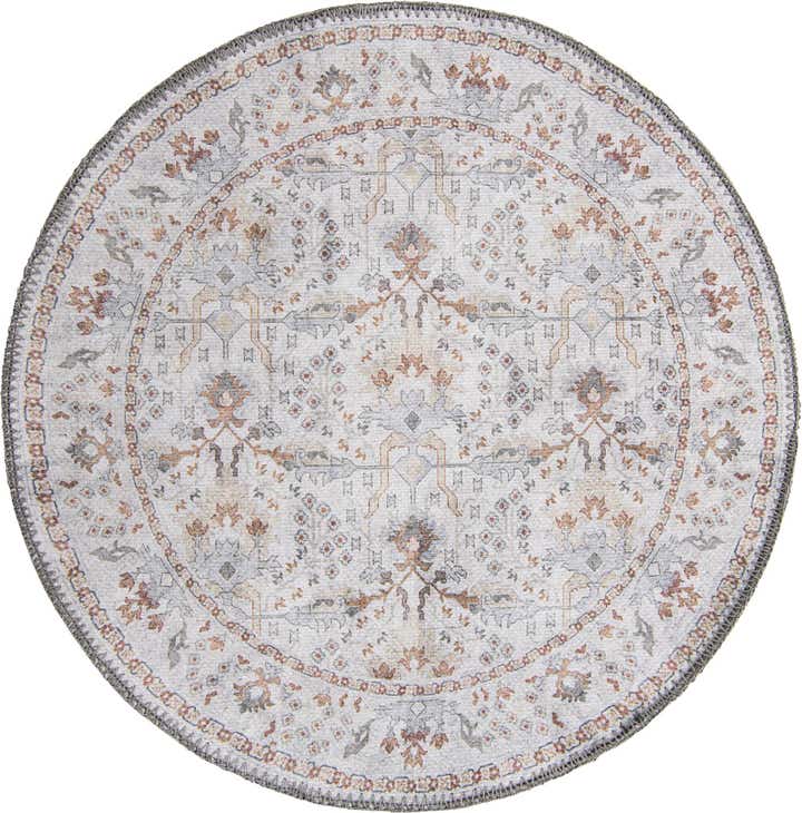 2' x 2' Washable Timeless Round Rug