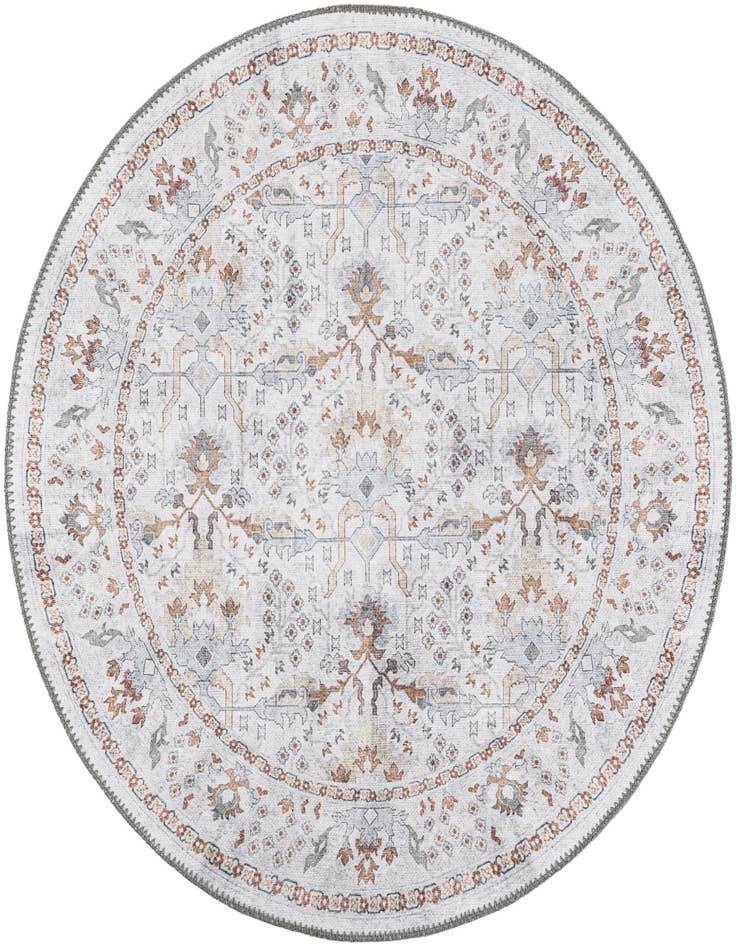 Detail image of 3' 6 x 3' 6 Washable Timeless Round Rug