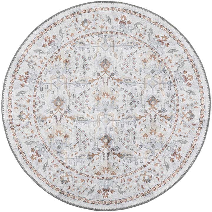 3' 6 x 3' 6 Washable Timeless Round Rug