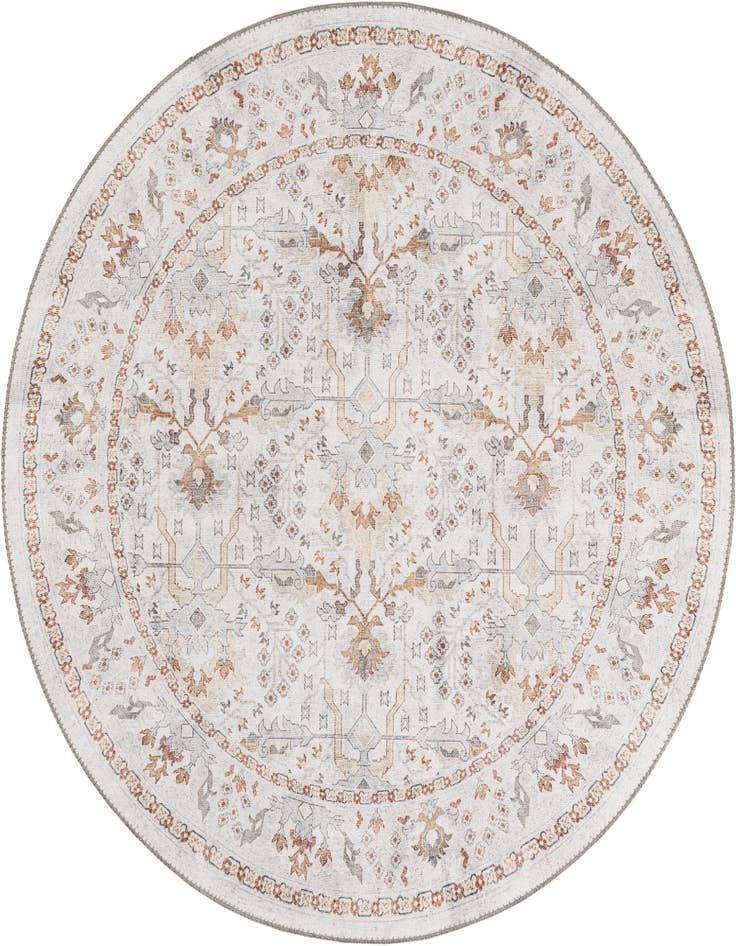 Detail image of 5' 1 x 5' 1 Washable Timeless Round Rug