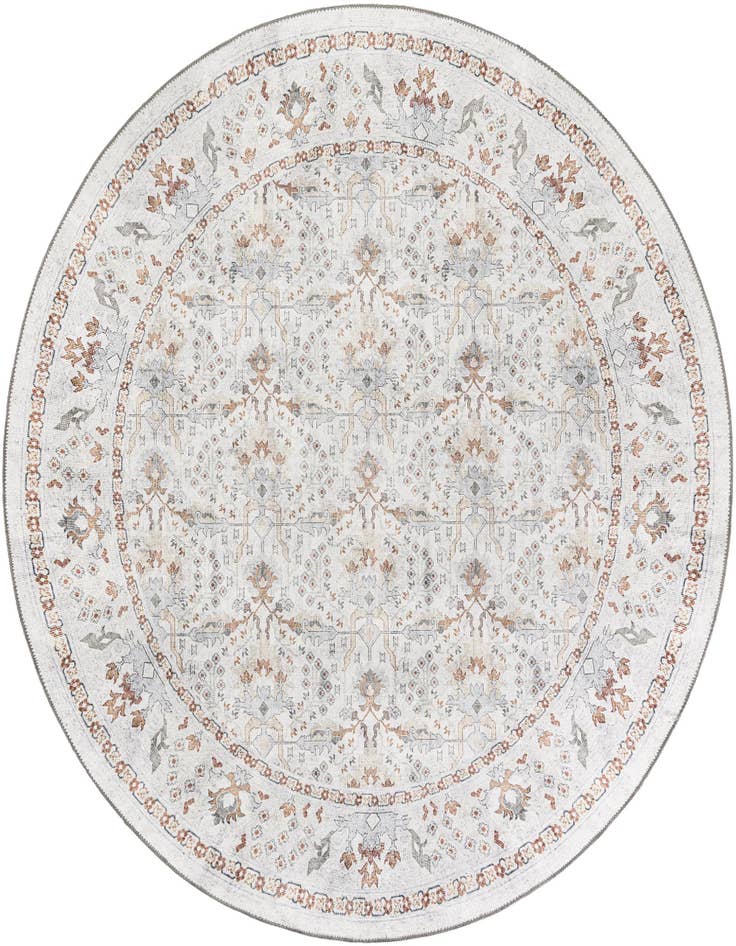 Detail image of 7' 10 x 7' 10 Washable Timeless Round Rug