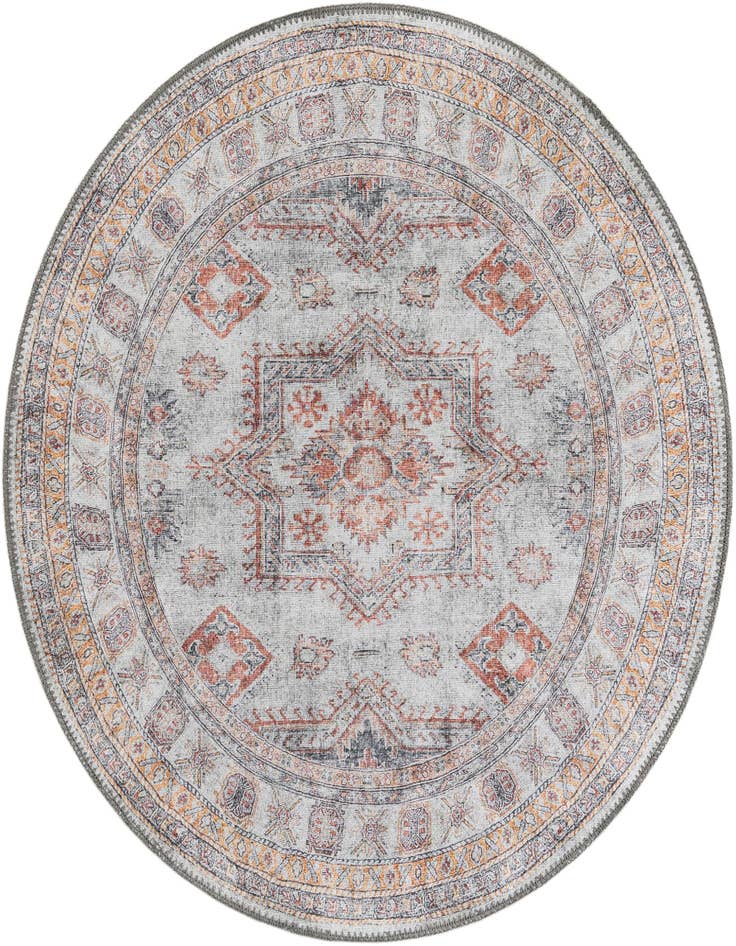 Detail image of 3' 6 x 3' 6 Washable Timeless Round Rug