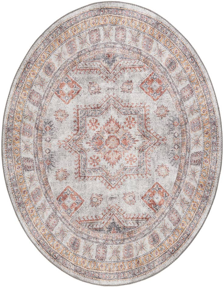 Detail image of 5' 1 x 5' 1 Washable Timeless Round Rug