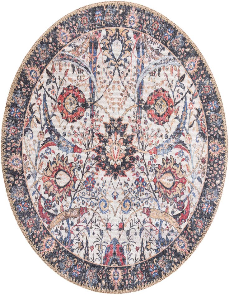 Detail image of 2' x 2' Washable Timeless Round Rug
