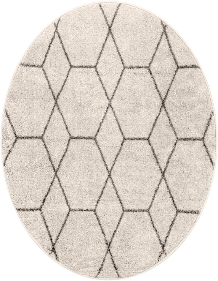 Detail image of 4' x 4' Trellis Frieze Round Rug