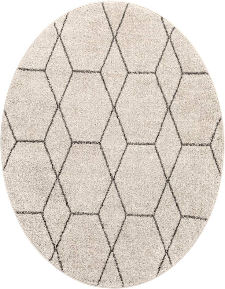 Detail image of 5' 3 x 5' 3 Trellis Frieze Round Rug