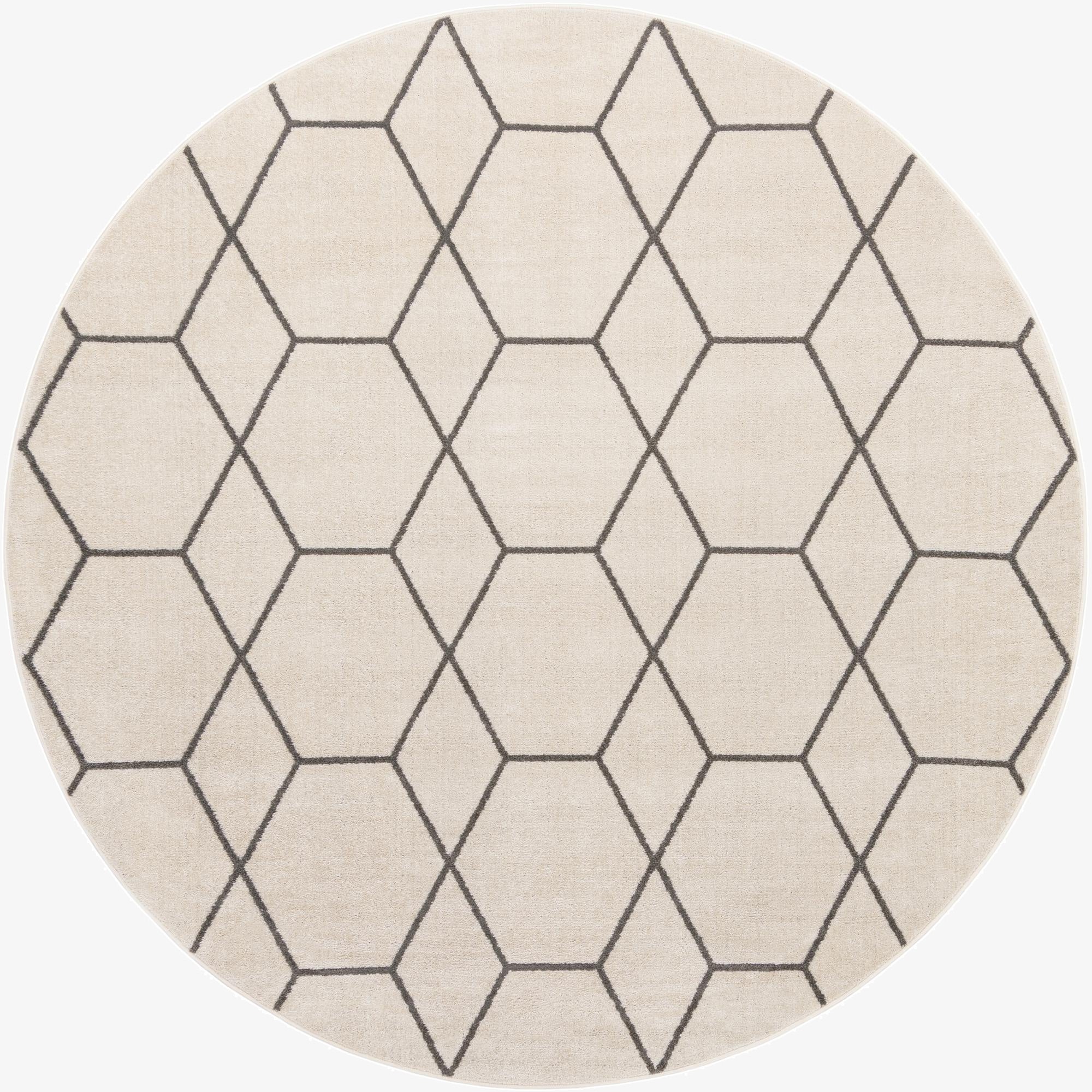 Primary image 7' 10 x 7' 10 Trellis Frieze Round Rug