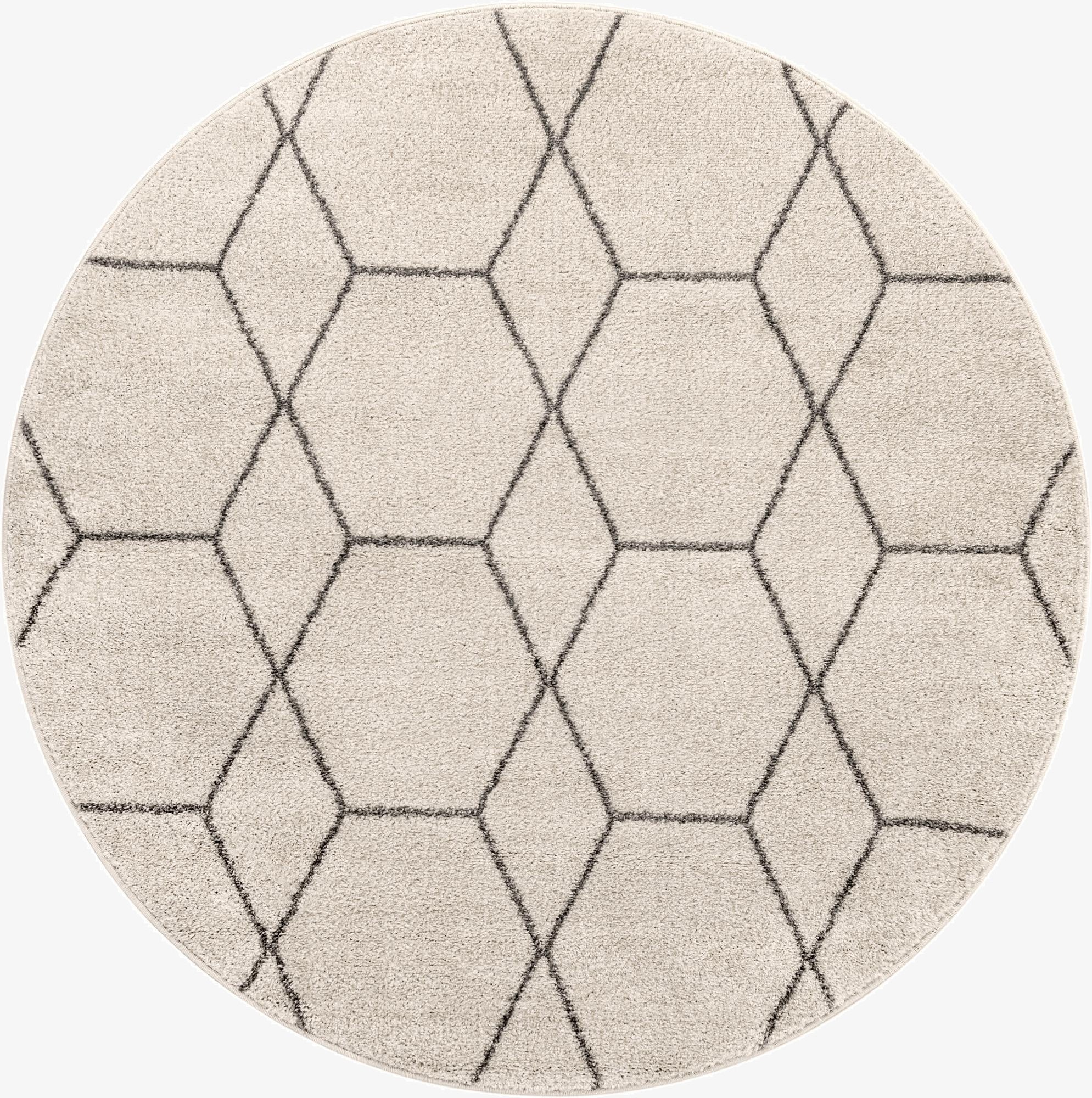 Primary image 5' 3 x 5' 3 Trellis Frieze Round Rug