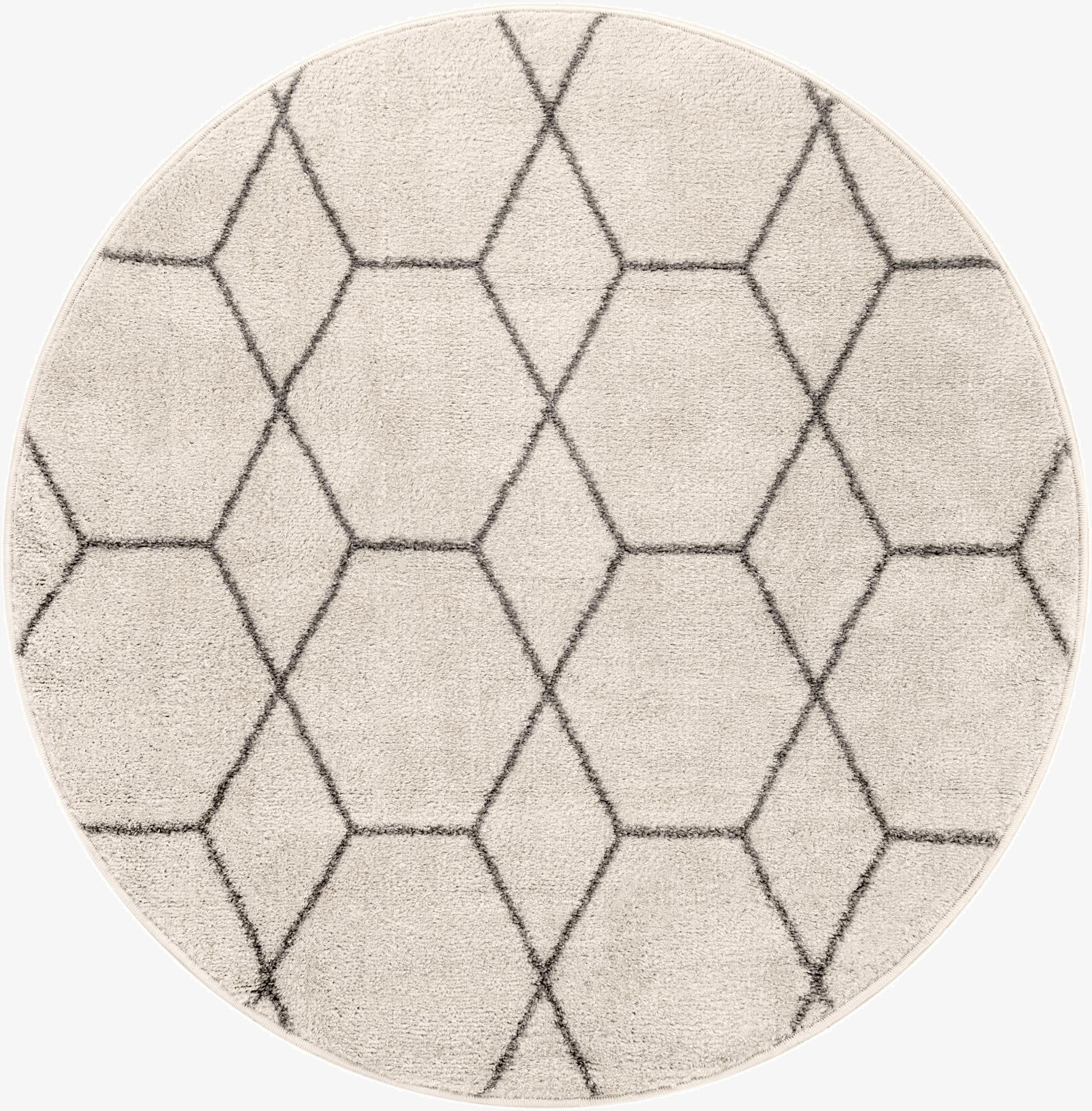 Primary image 4' x 4' Trellis Frieze Round Rug