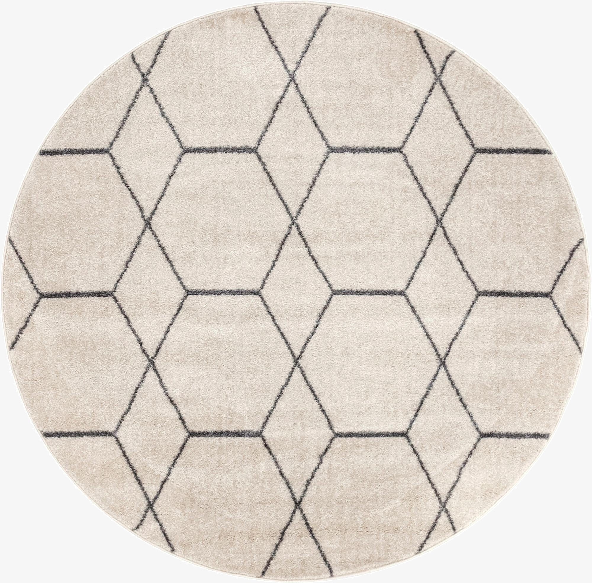 Primary image 3' x 3' Trellis Frieze Round Rug